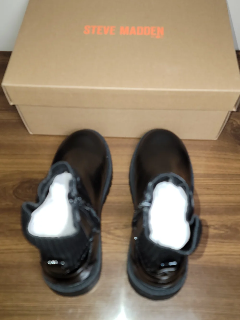 Steve Madden Kids Strling Black Boot with Side Zip - Size 11 Little Kids